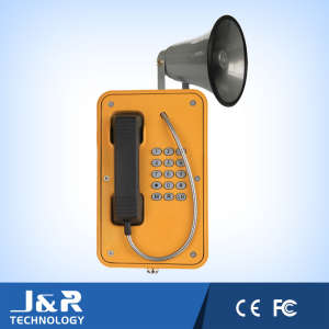 Loud Speaker Industrial Telephone IP66 Weatherproof Emergency Phone with Horn