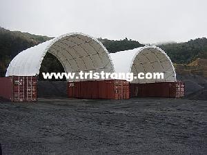 10m Wide 40′long Prefab Container Canopy (TSU-3340C)