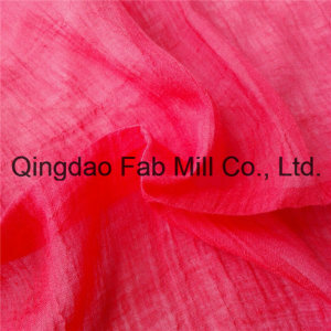 Red 100%Ramie Fabric Crepe Fabric (QF16-2526)
