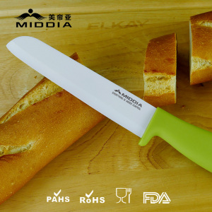 Professional Kitchen Knife China Factory 6" Ceramic Slicing Knife Bread Knife
