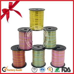 Double Face Holographic Holiday Decoration Ribbon Roll